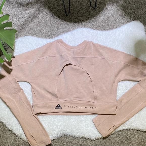 Adidas Stella McCartney TrueStrength Long Sleeve Crop Top - Picture 7 of 8